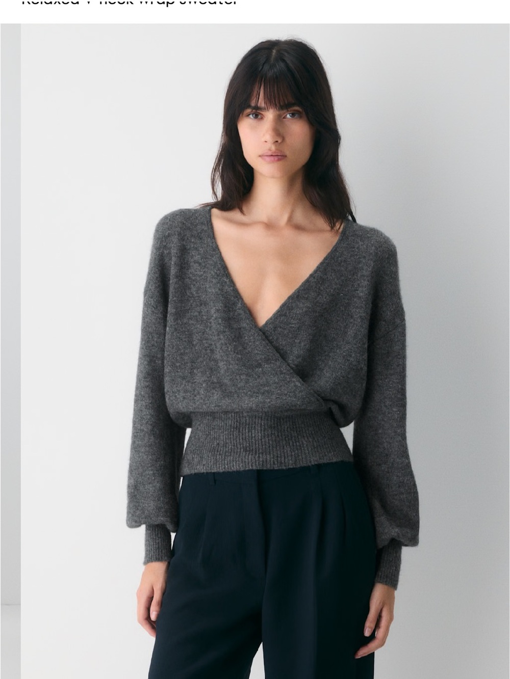 aritzia new without tags dear wrap sweater softspoke
